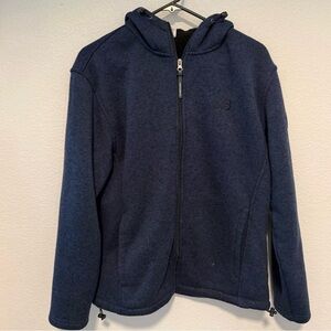 Navy Blue Zip-Up Hoodie